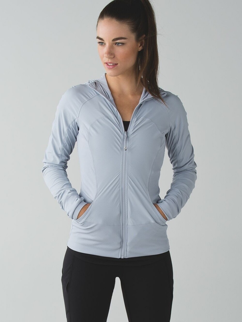 Lululemon In Flux Jacket In Silver Fox Size 4